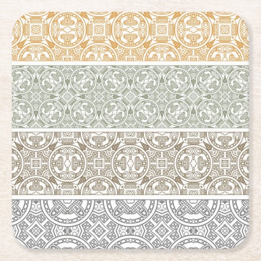 装飾用パターン スクエアペーパーコースター (正面)