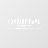 装飾用ビジネスネーム窓用シール ウィンドウサイン (シート)