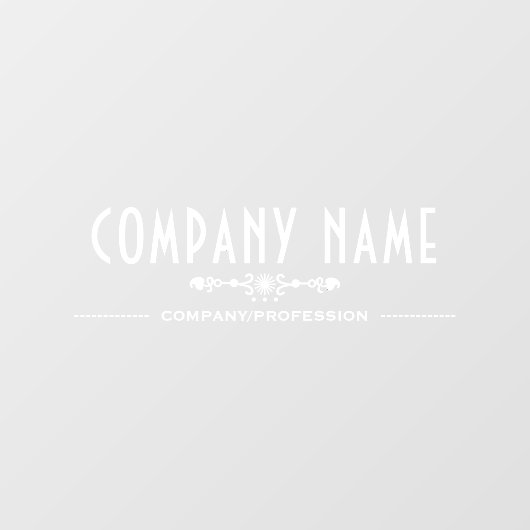 装飾用ビジネスネーム窓用シール ウィンドウサイン (シート)