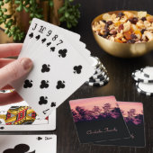 装飾用ピンクと紫の風景 トランプ (インサイチュ)