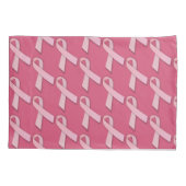 装飾用ピンクリボンタイル模様 枕カバー (裏面)