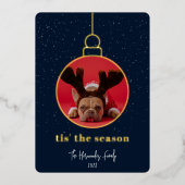 装飾用フォトフレーム 箔シーズンカード (正面)