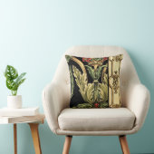 装飾用フローラデザインと黒縁ど クッション (椅子)