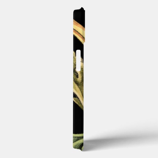 装飾用フローラデザインと黒縁ど Case-Mate iPhoneケース (裏面 / 右)