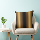 装飾用ブラックおよび金ゴールドストライプの装飾用クッション クッション (椅子)