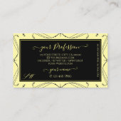 装飾用ブラッククリームダイヤきらめくズモノグラム 名刺 (裏面)