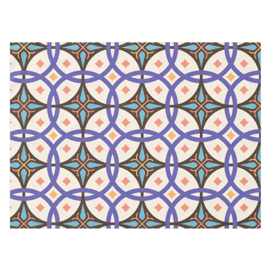 装飾用モザイク華美セラミックタイル模様 テーブルクロス (正面(横))