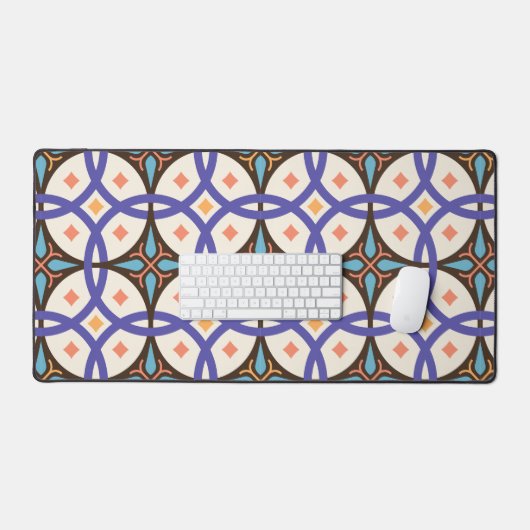 装飾用モザイク華美セラミックタイル模様 デスクマット (キーボード&マウス)