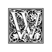 装飾用モノグラム文字W ラバースタンプ (インプリント)