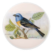 装飾用ラズリ文房鳥 セラミックノブ (正面)