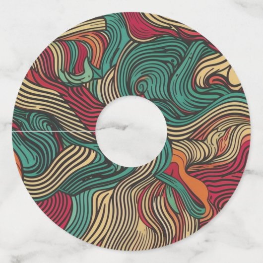 装飾用ワイングラスラベル ワイングラスタグ (正面)