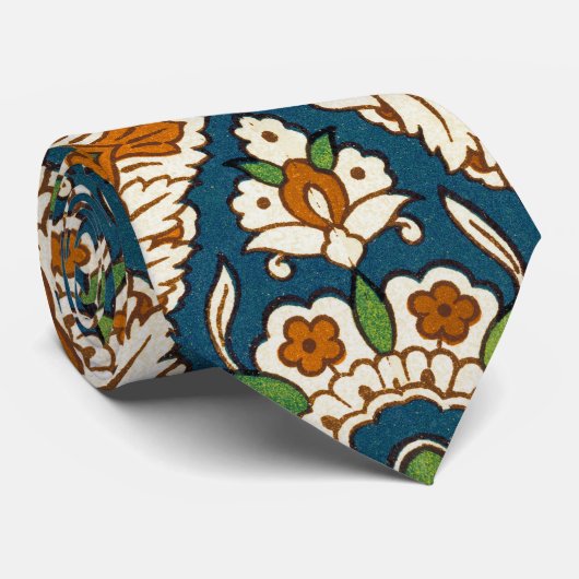 装飾用ヴィンテージアラビア花柄 ネクタイ (ロール)