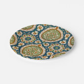 装飾用ヴィンテージアラビア花柄 ペーパープレート (アングル)