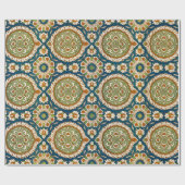 装飾用ヴィンテージアラビア花柄 ラッピングペーパー (フラット)