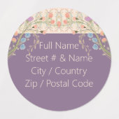 装飾用円形デザイナー ラベル (デザイン1)