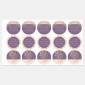 装飾用円形デザイナー ラベル (シート)