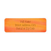 装飾用明るいオレンジ ラベル (正面)