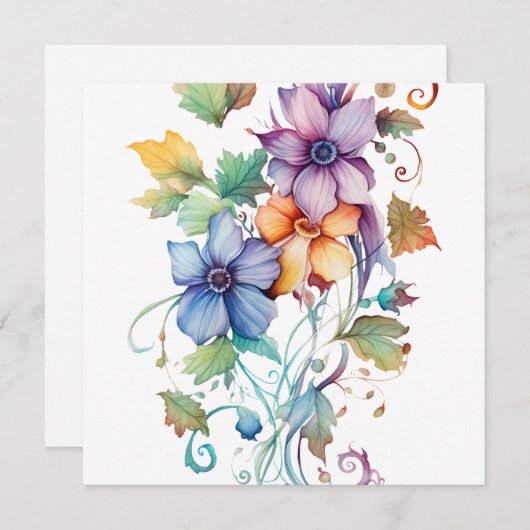 装飾用水彩花 (正面/裏面)