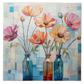 装飾用水彩花 タイル (正面)