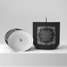 装飾用白い枠の黒い背景ラベル スクエアシール