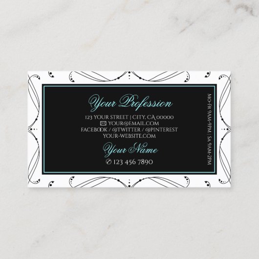 装飾用白黒きらめくダイヤ華美ン 名刺 (裏面)