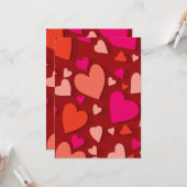 装飾用紙のハート6 カード (正面/裏面インサイチュ)