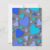 装飾用紙ハート4 ノートカード (裏面)