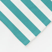 装飾用緑の白ストライプ色トレンドカラーモダン フリースブランケット (角)