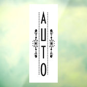 装飾用自動ドアの看板 ウィンドウサイン (シート3)