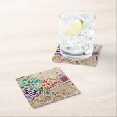 装飾用貝殻 スクエアペーパーコースター (インサイチュ)