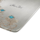 装飾用金ゴールドブルーストーンカッティングボード カッティングボード (角)