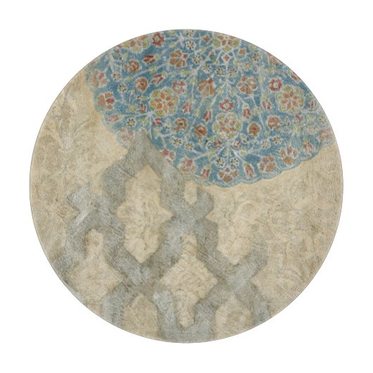 装飾用銀タペストリーフローラ配置 カッティングボード (正面)