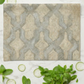 装飾用銀タペストリーフローラ配置 キッチンタオル (折り畳み)