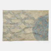 装飾用銀タペストリーフローラ配置 キッチンタオル (横)