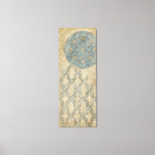 装飾用銀タペストリーフローラ配置 キャンバスプリント (正面)