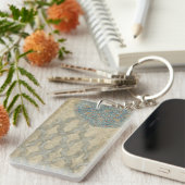 装飾用銀タペストリーフローラ配置 キーホルダー (正面右)