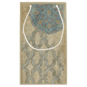 装飾用銀タペストリーフローラ配置 スモールペーパーバッグ (裏面)