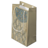 装飾用銀タペストリーフローラ配置 スモールペーパーバッグ (裏面アングル)