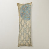 装飾用銀タペストリーフローラ配置 ボディピロー (裏面 (縦))