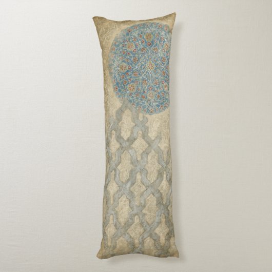 装飾用銀タペストリーフローラ配置 ボディピロー (裏面 (縦))