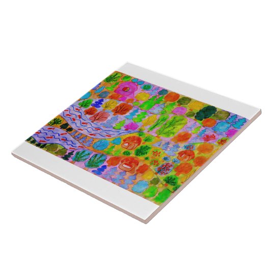 装飾用陶カラフル板 タイル (側面)