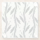 装飾用黒つる植物パターン ガラスコースター (裏面)