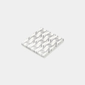 装飾用黒つる植物パターン ポストイット (アングル)