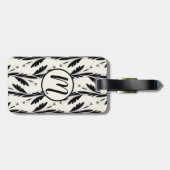 装飾用黒つる植物パターン ラゲッジタグ (裏面横)