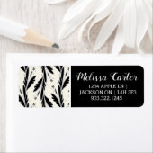 装飾用黒つる植物パターン ラベル (インサイチュ)