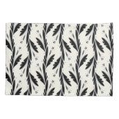 装飾用黒つる植物パターン 枕カバー (裏面)