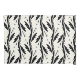 装飾用黒つる植物パターン 枕カバー