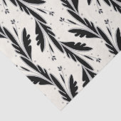 装飾用黒つる植物パターン 薄葉紙 (詳細)