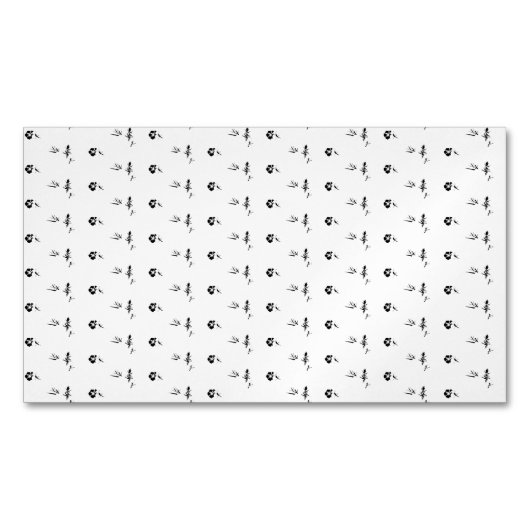 装飾用，ダークグレー，木炭 マグネット名刺 (正面)