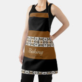 装飾白フローラアクセント模様 エプロン (インサイチュ)